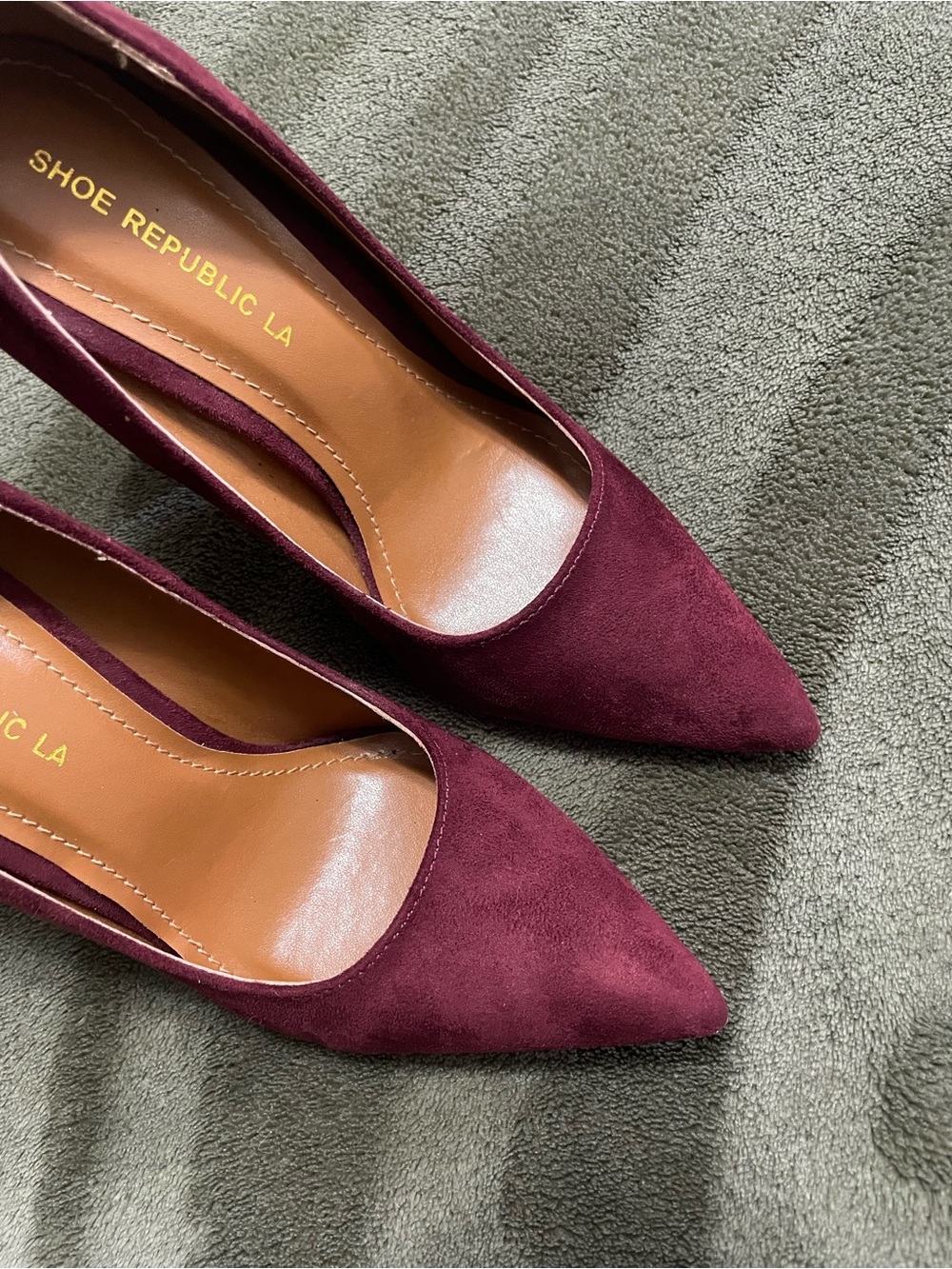 Shoe Republic LA Women's Pointed Toe Pump in Wine